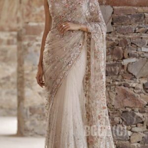 Heavy Sequins Work  Saree